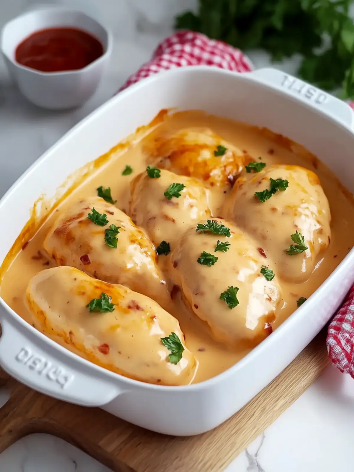 Hähnchenbrust in Frischkäse-Sauce