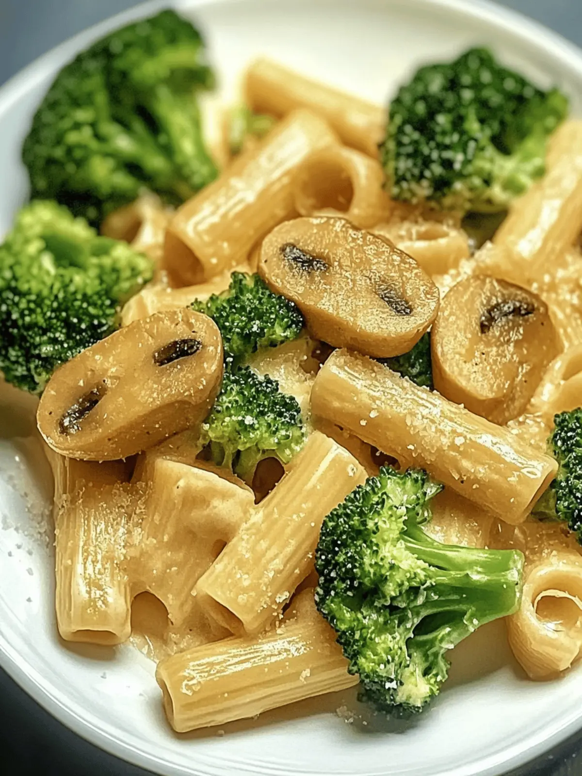 Veganer Pilz- und Brokkoli-Pasta