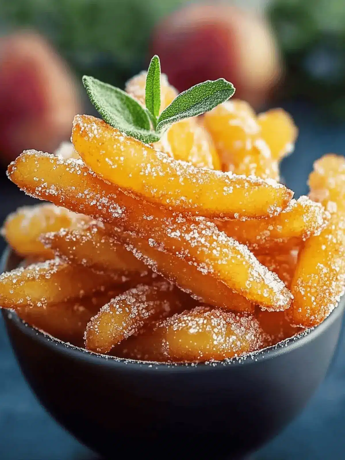 Apfelsticks in der Heißluftfritteuse