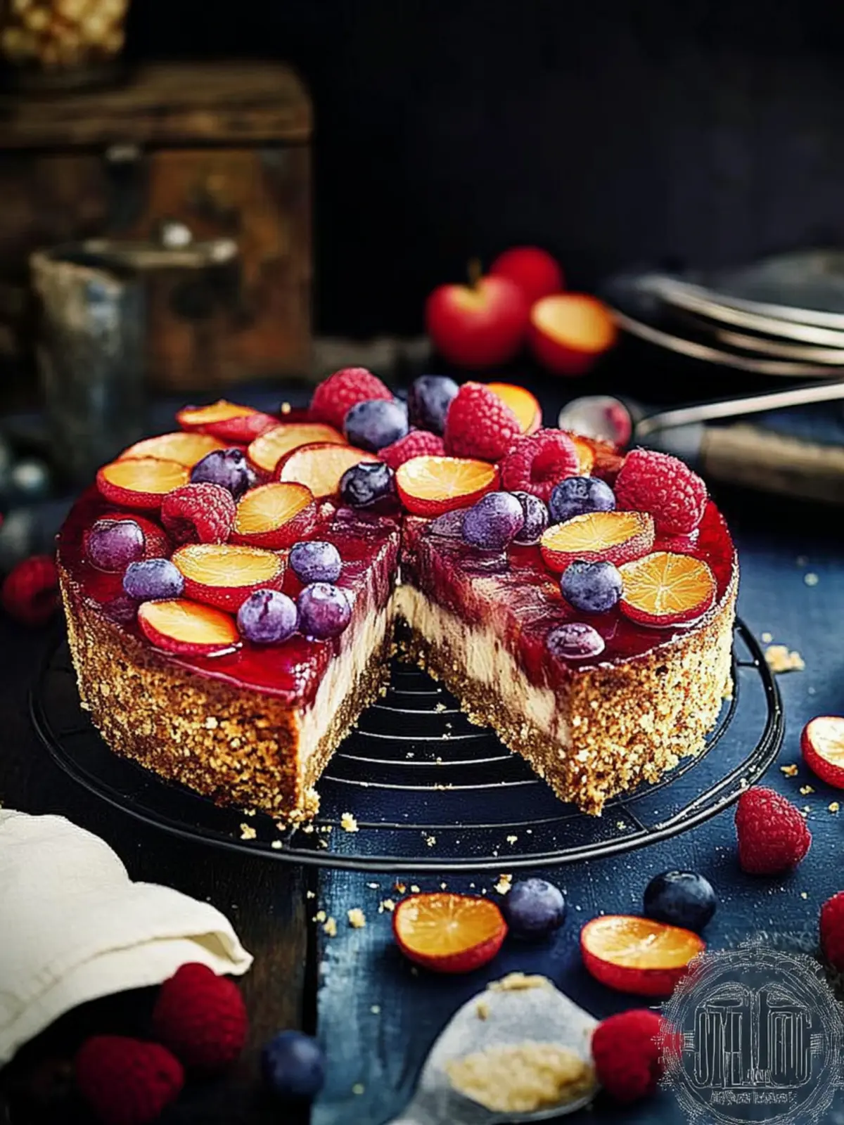 Pflaumen- und Zucchinikuchen