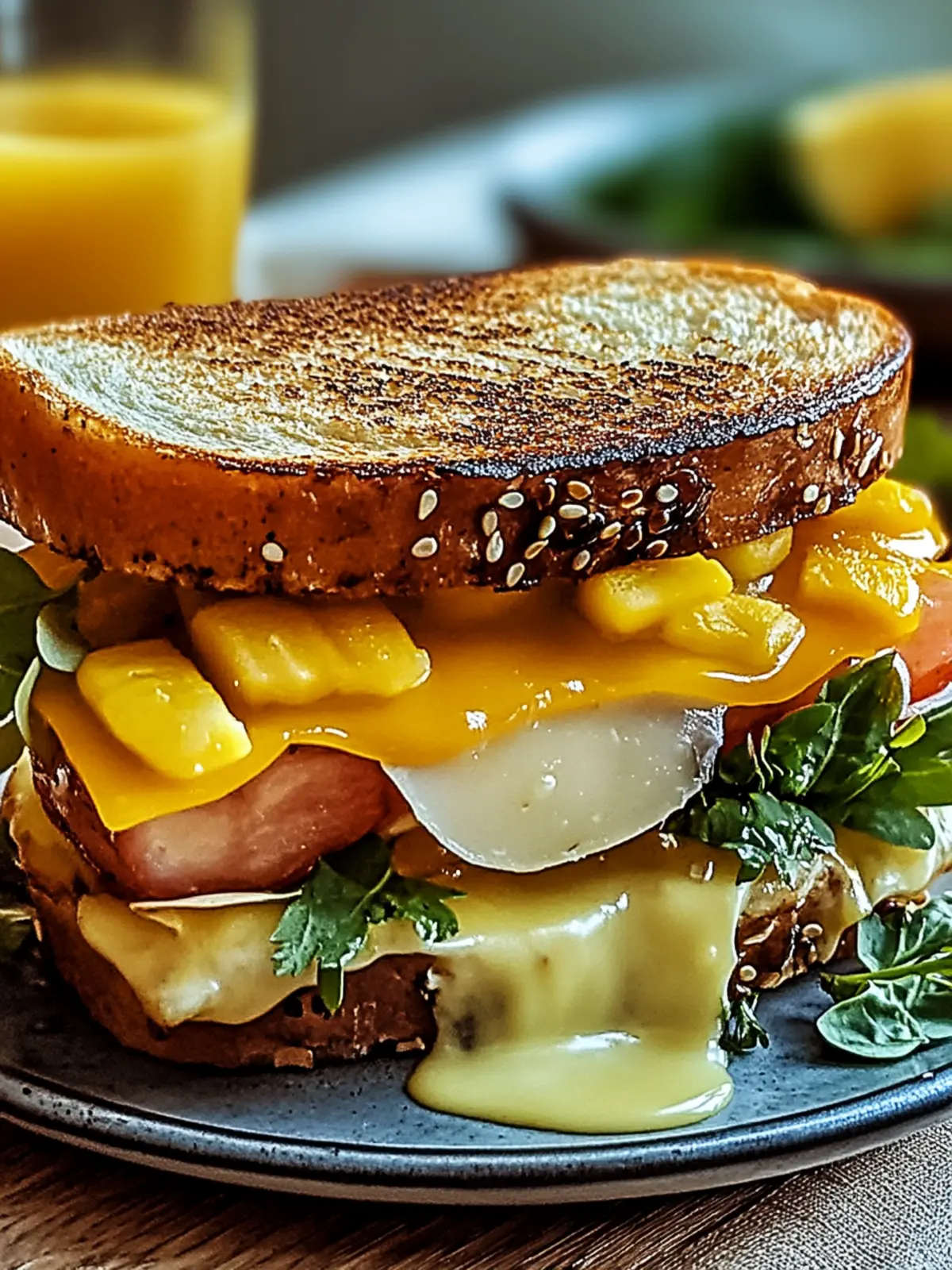 Bauernfrühstücks-Sandwich