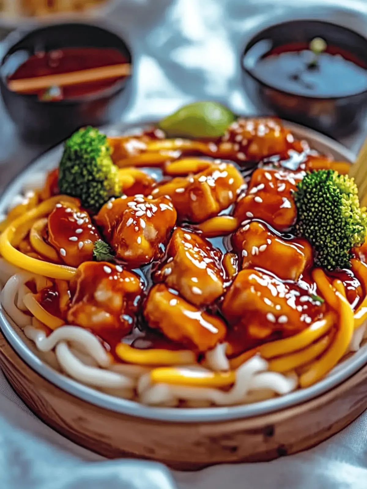 Hühnchen Teriyaki Nudeln