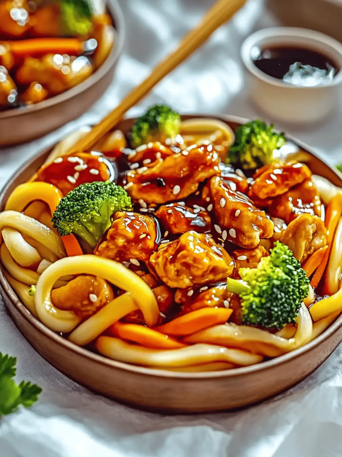 Hühnchen Teriyaki Nudeln