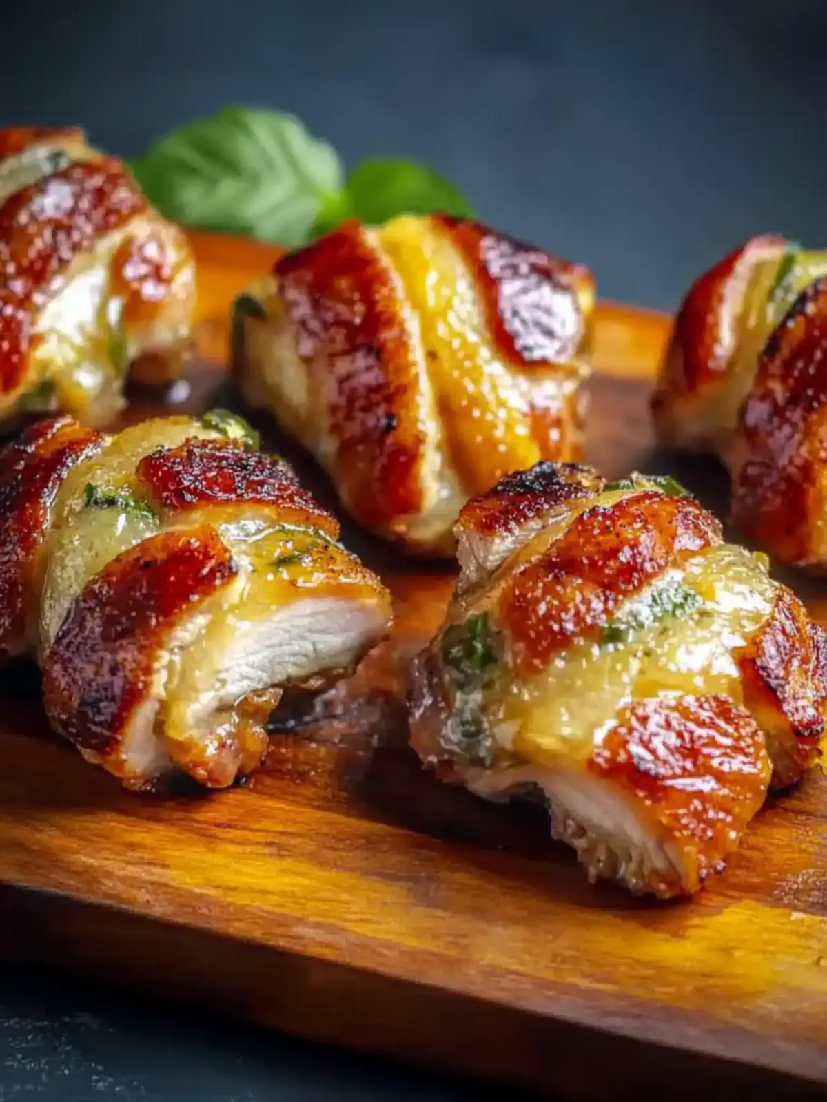 Bacon-umwickeltes Hähnchenbrustfilet