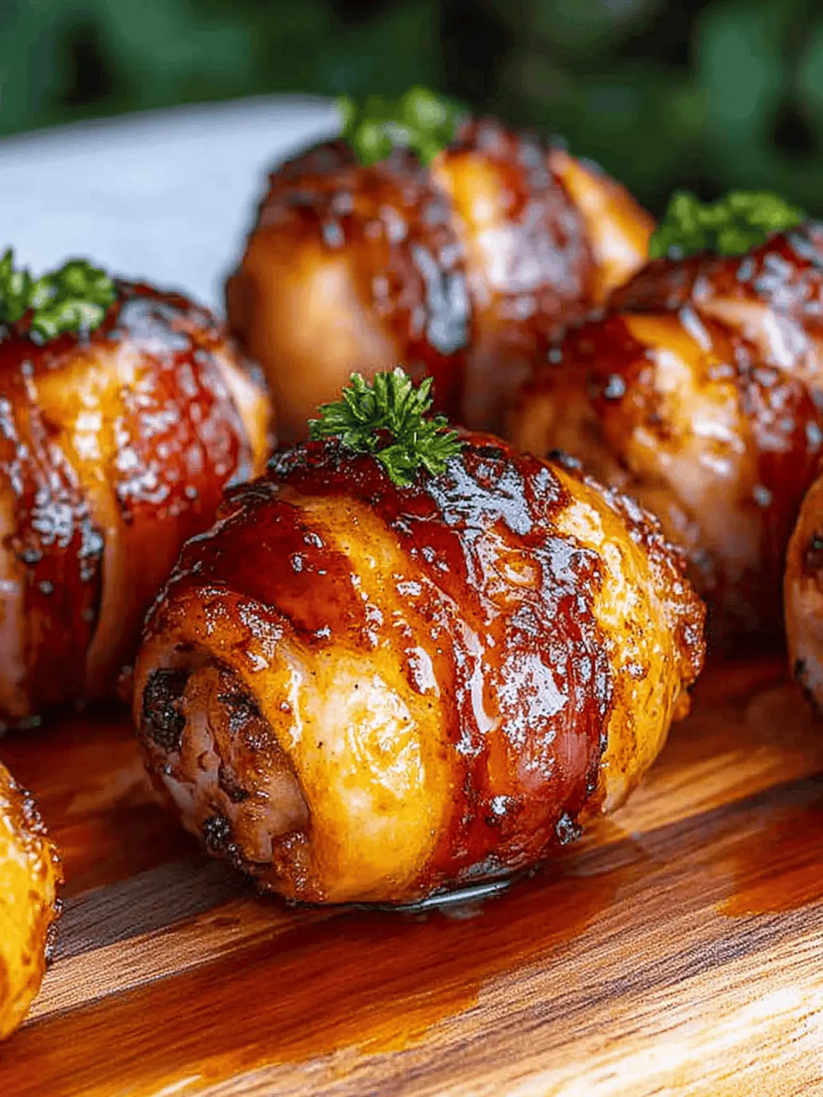 Cheddar-gefüllte BBQ Speckbomben