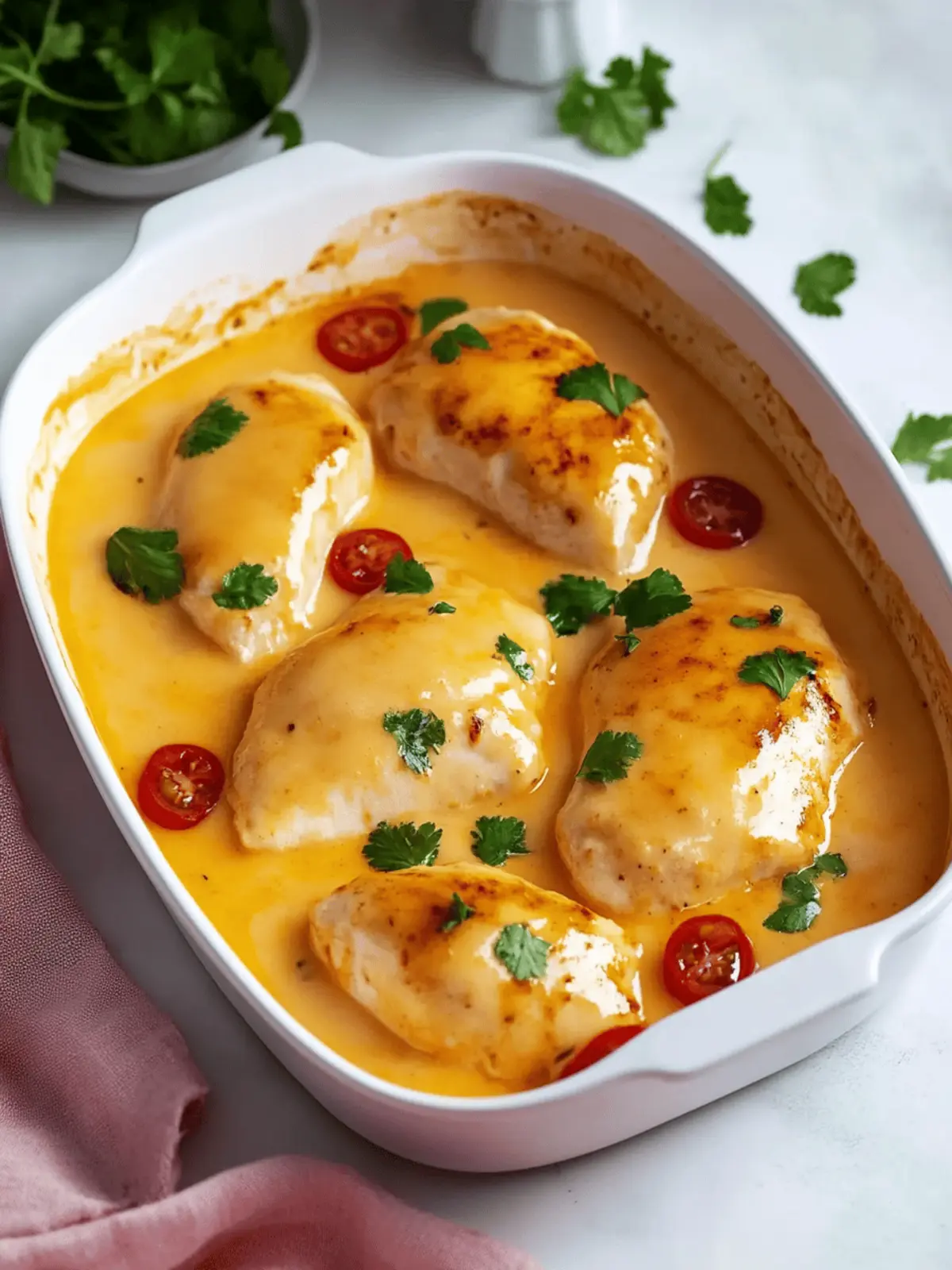 Hähnchenbrust in Frischkäse-Sauce