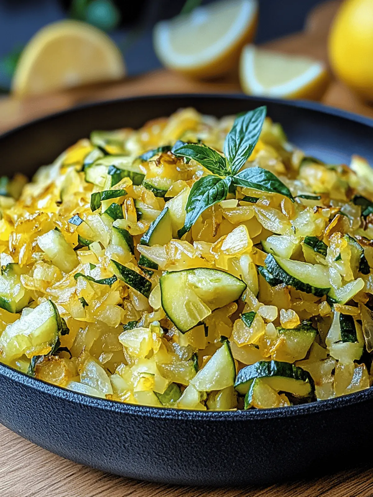 Zucchini und Reis Pfanne