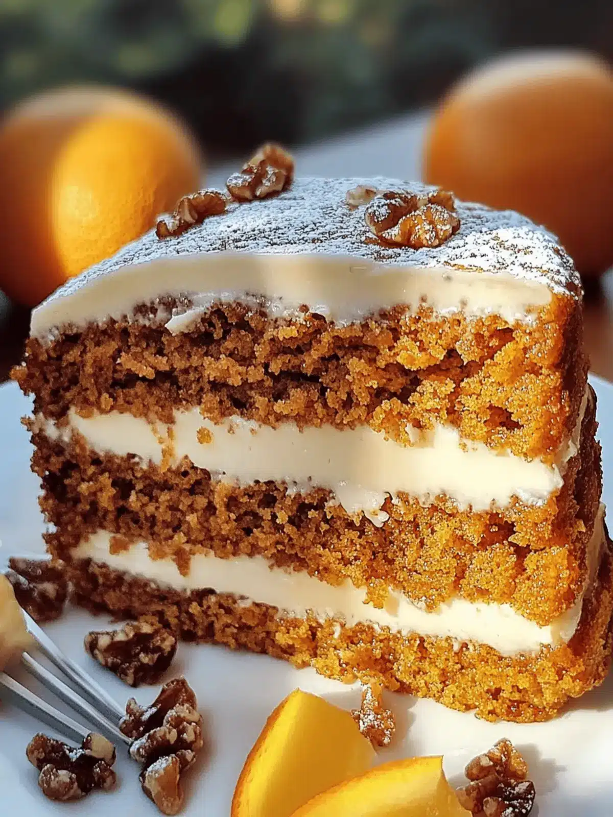 Kürbiskuchen mit Walnüssen und Zimt für herbstliche Magie