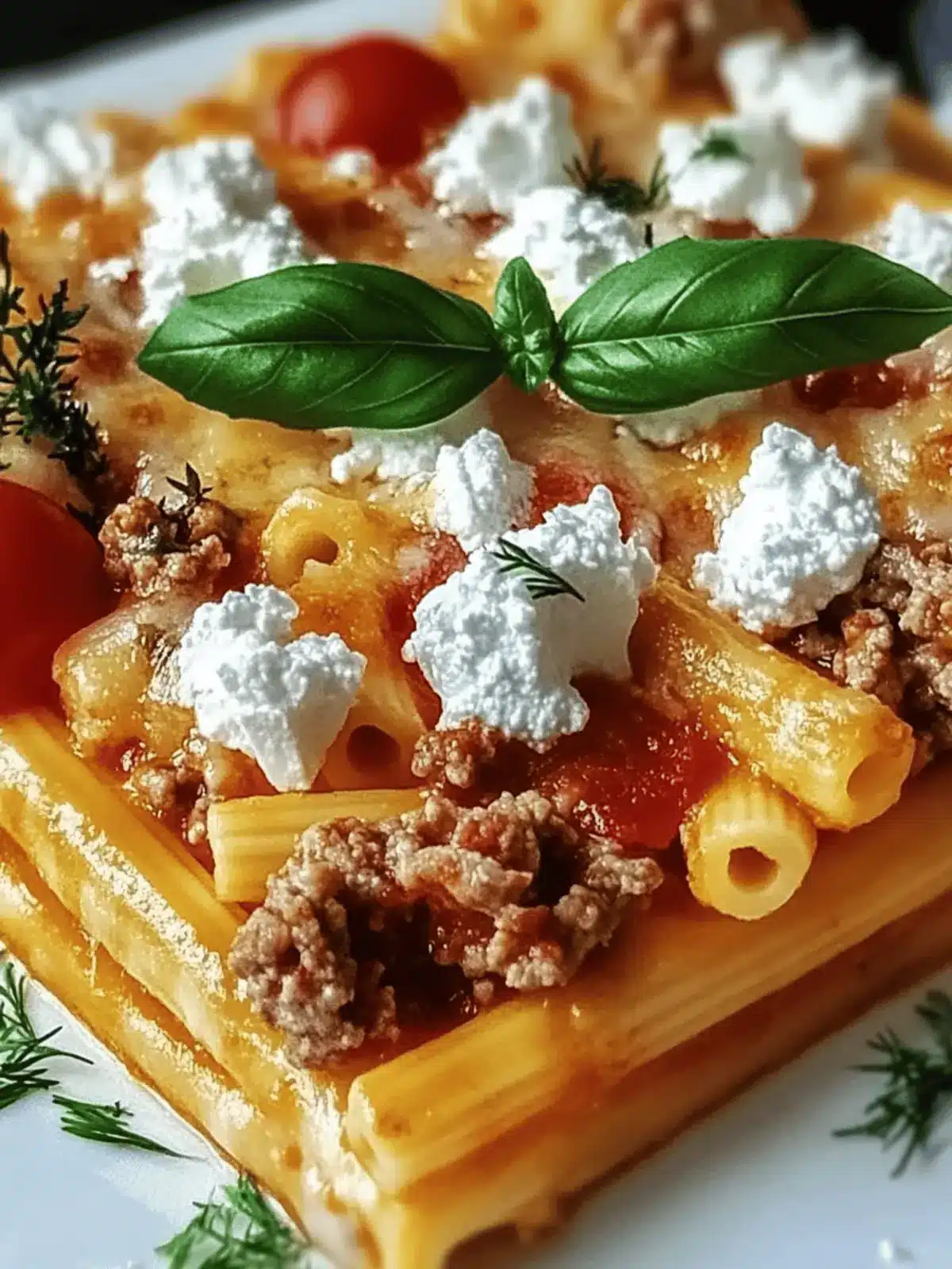 Griechischer Nudelauflauf mit Feta und Hackfleisch