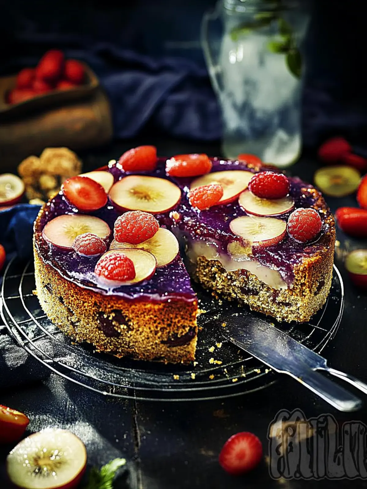 Pflaumen- und Zucchinikuchen