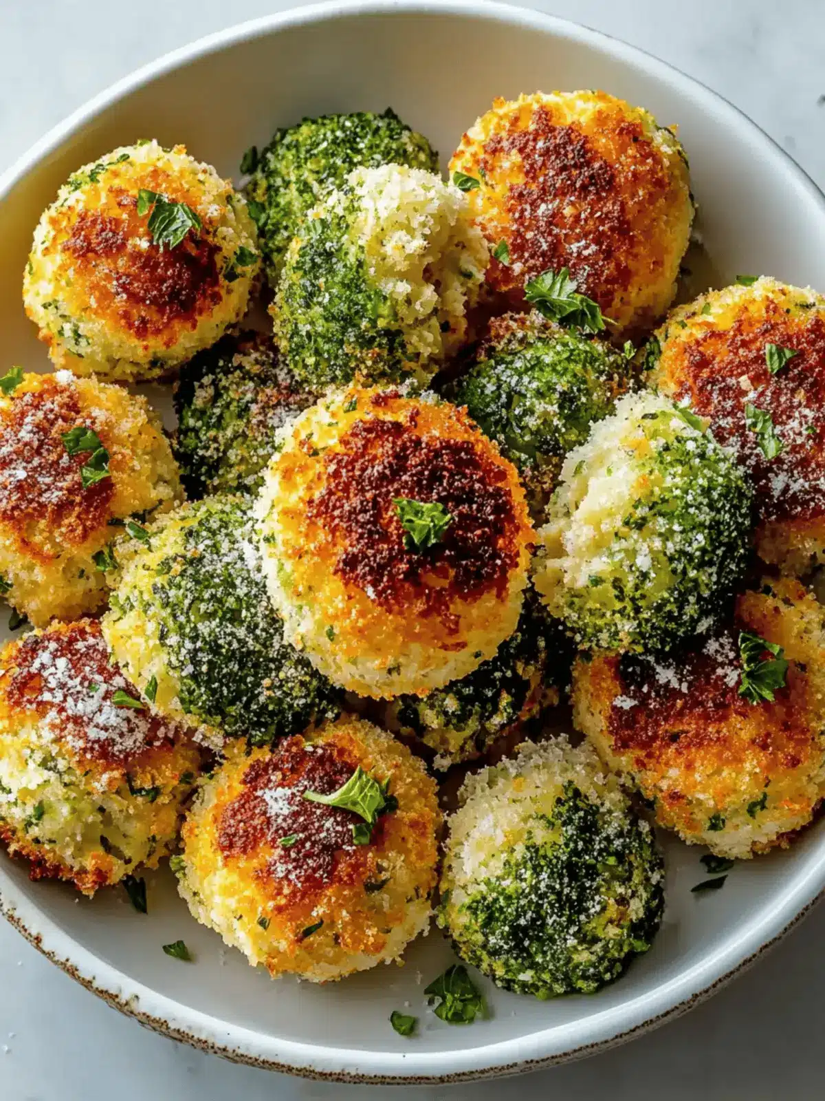 Knusprige Brokkoli- und Käsenuggets