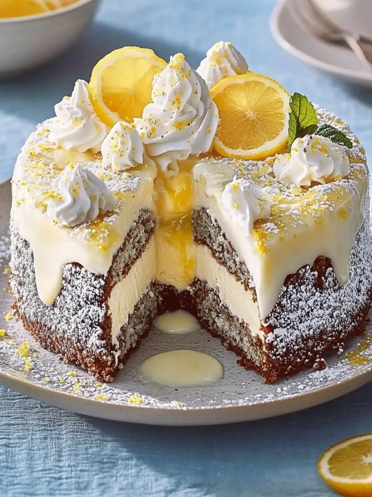 Himmlischer Mohnkuchen mit Eierlikör und Mascarpone