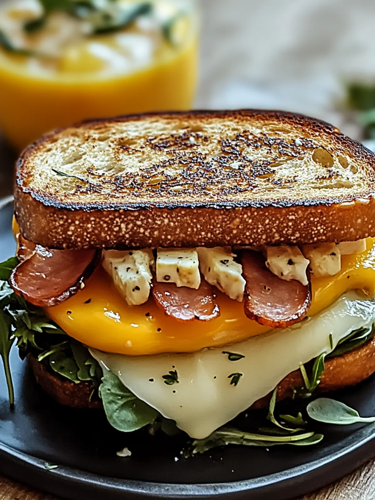 Bauernfrühstücks-Sandwich