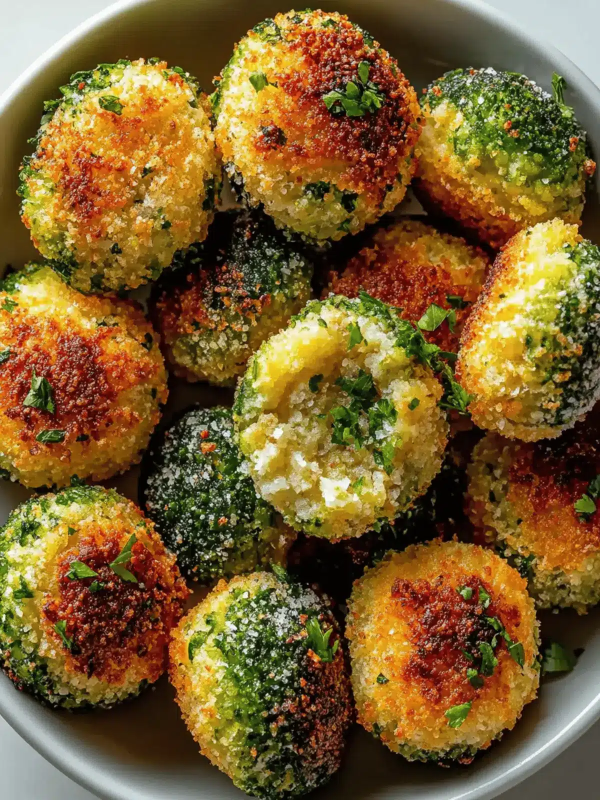 Knusprige Brokkoli- und Käsenuggets