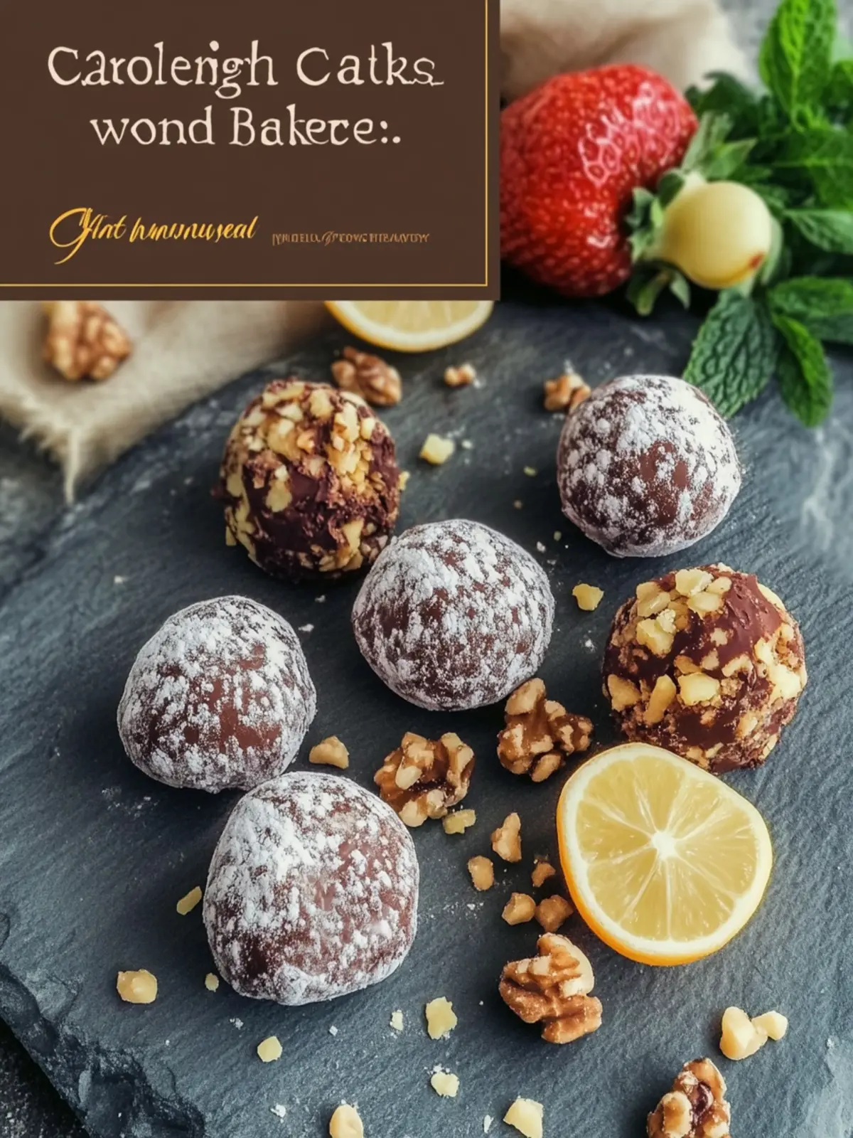 Nussige Schokoladenballkekse mit einer cremigen Füllung