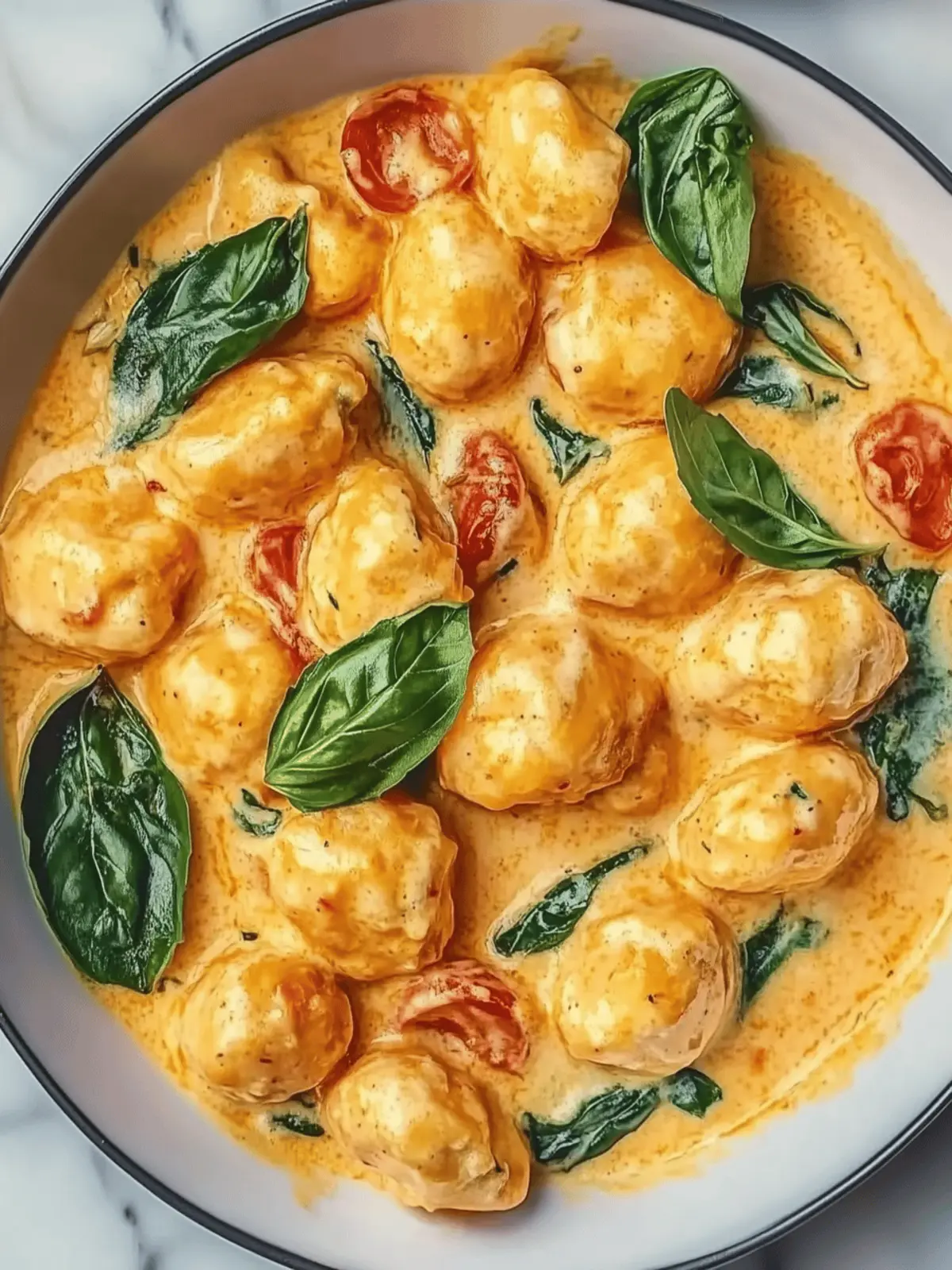 Schnelle Gnocchi-Pfanne mit Tomaten und Spinat