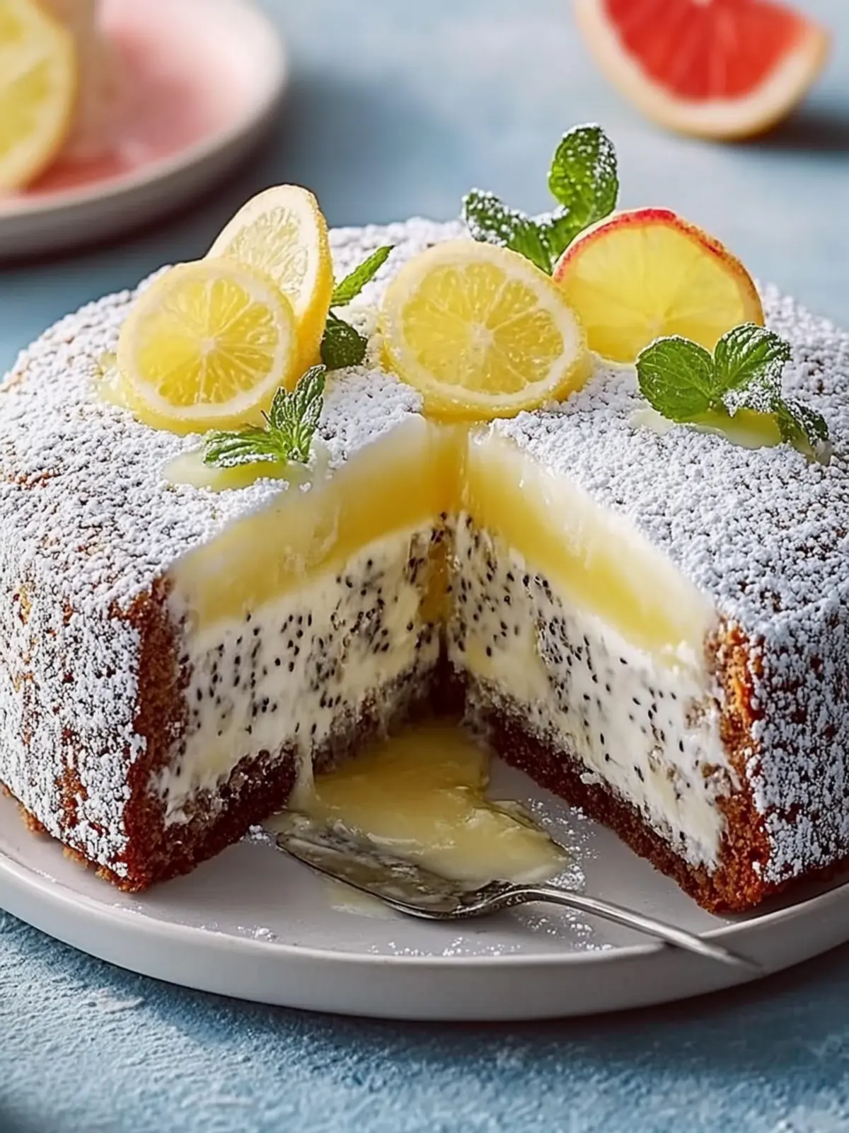 Himmlischer Mohnkuchen mit Eierlikör und Mascarpone
