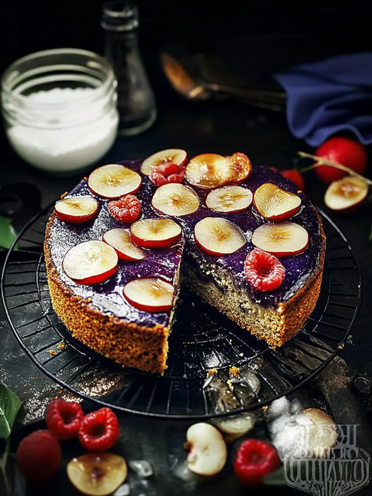 Pflaumen- und Zucchinikuchen