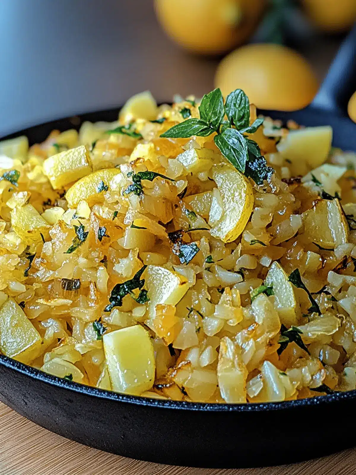 Zucchini und Reis Pfanne