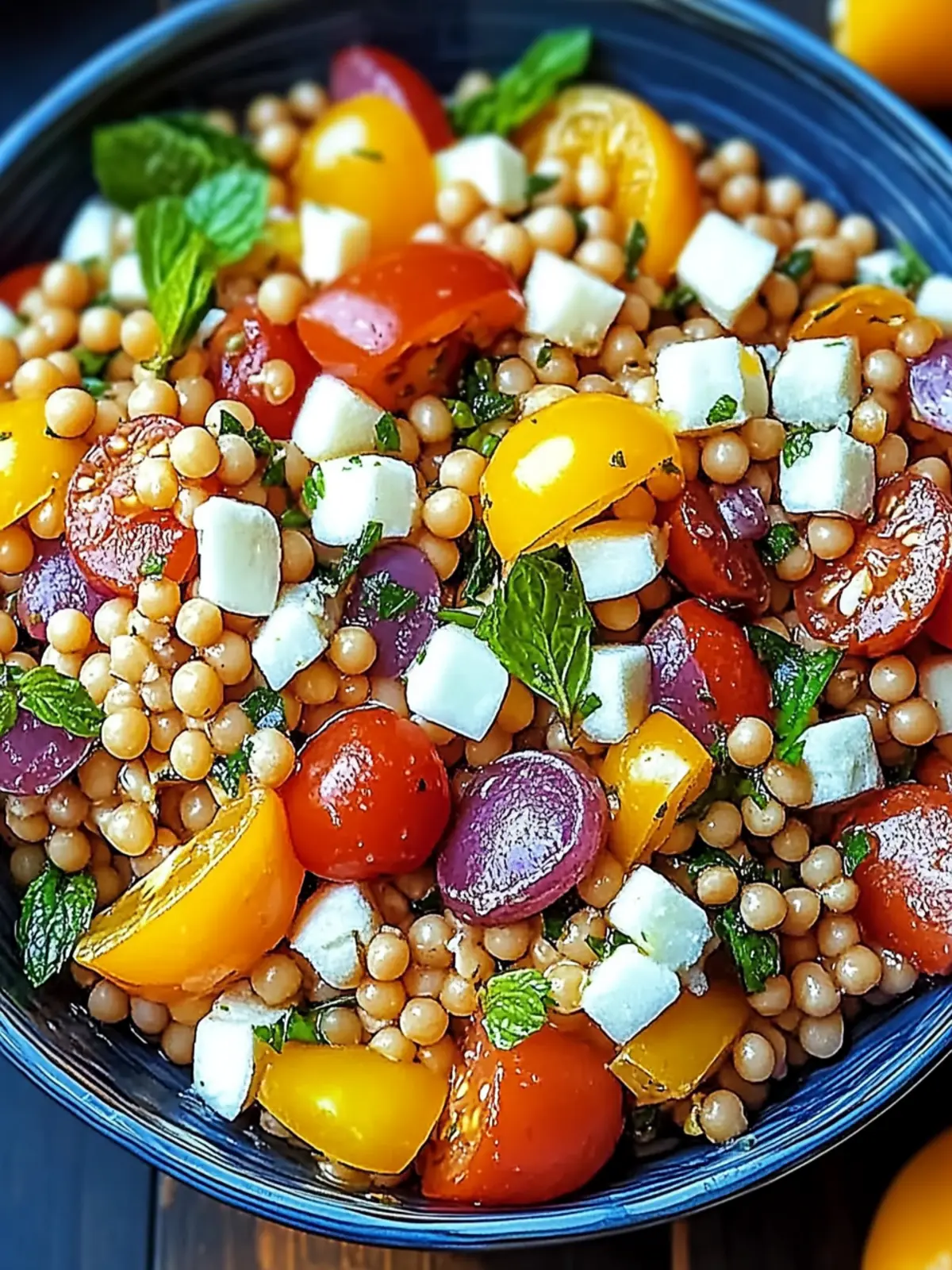 Oriental Rote Linsensalat mit Feta