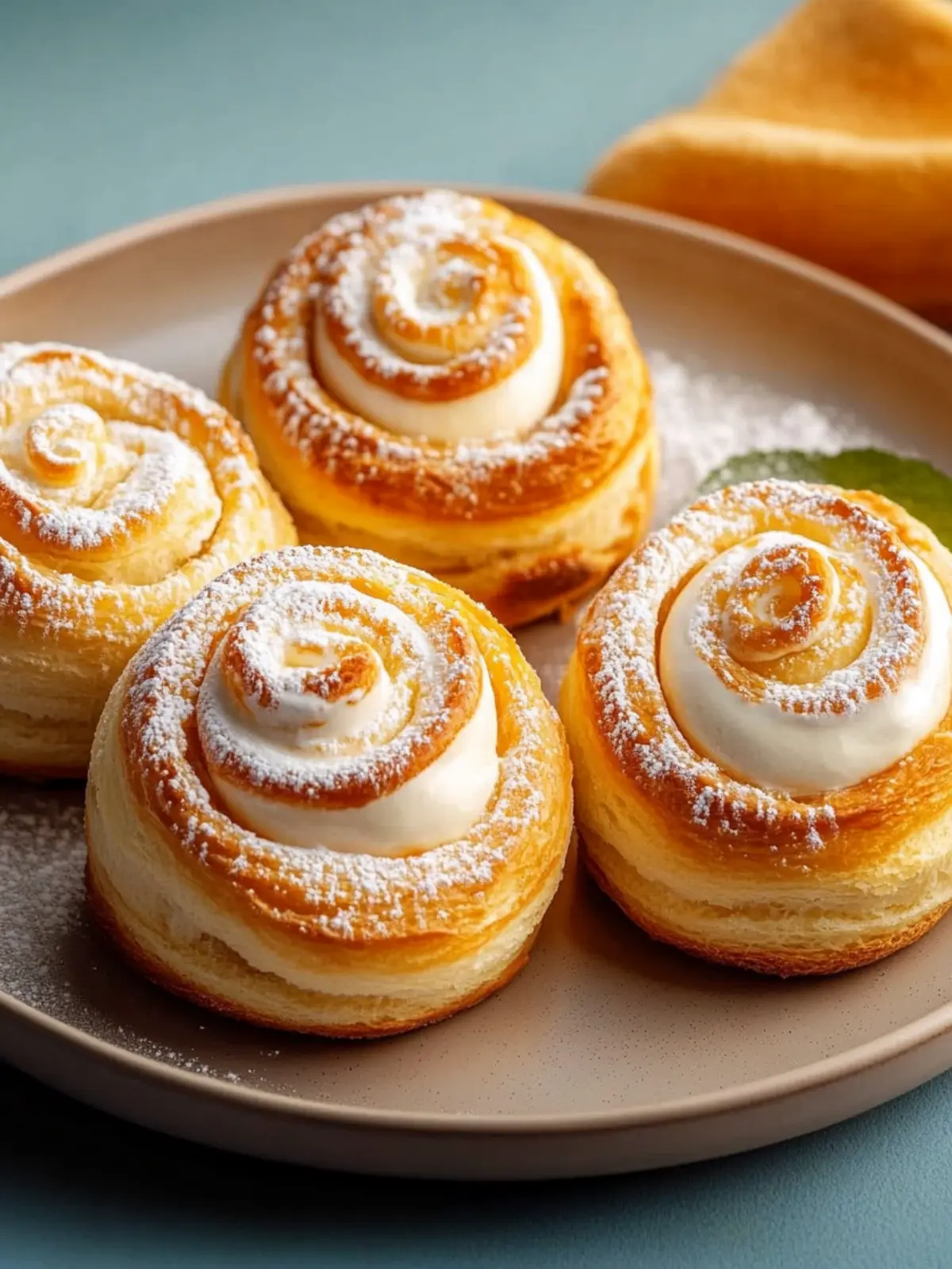 Feuchte Zimtschnecken mit Frischkäse-Frosting