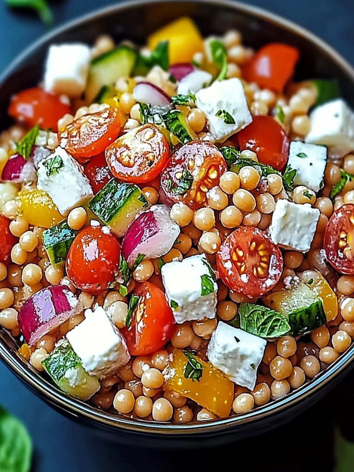 Oriental Rote Linsensalat mit Feta