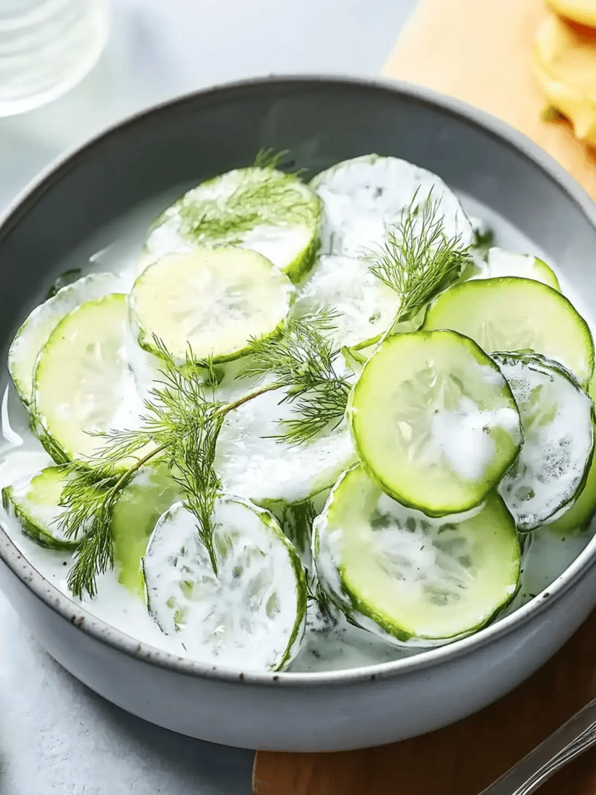 Gurken- und Dill-Salat
