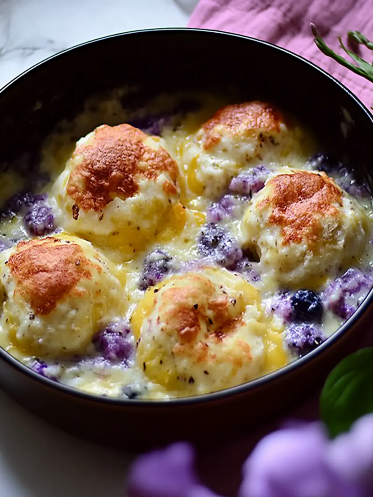 Festlicher Knödelauflauf