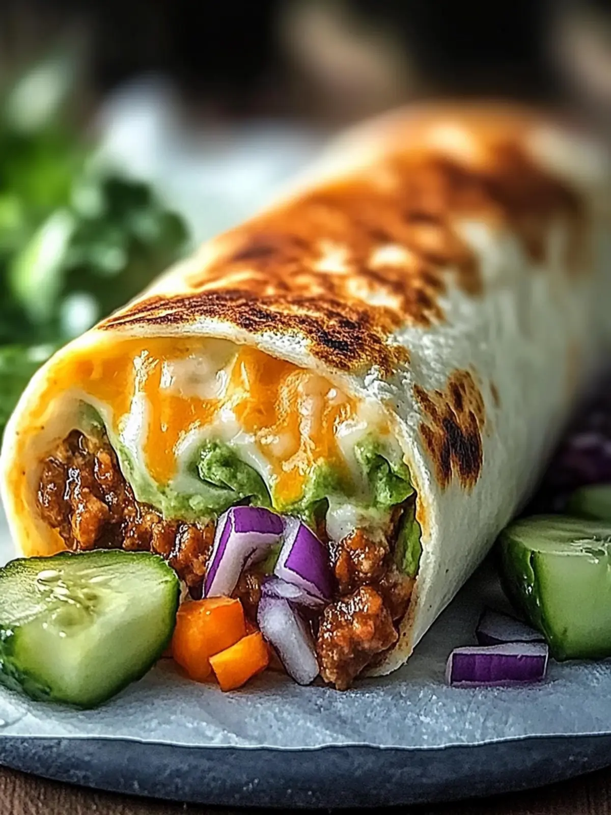 gegrillter Käse Burrito