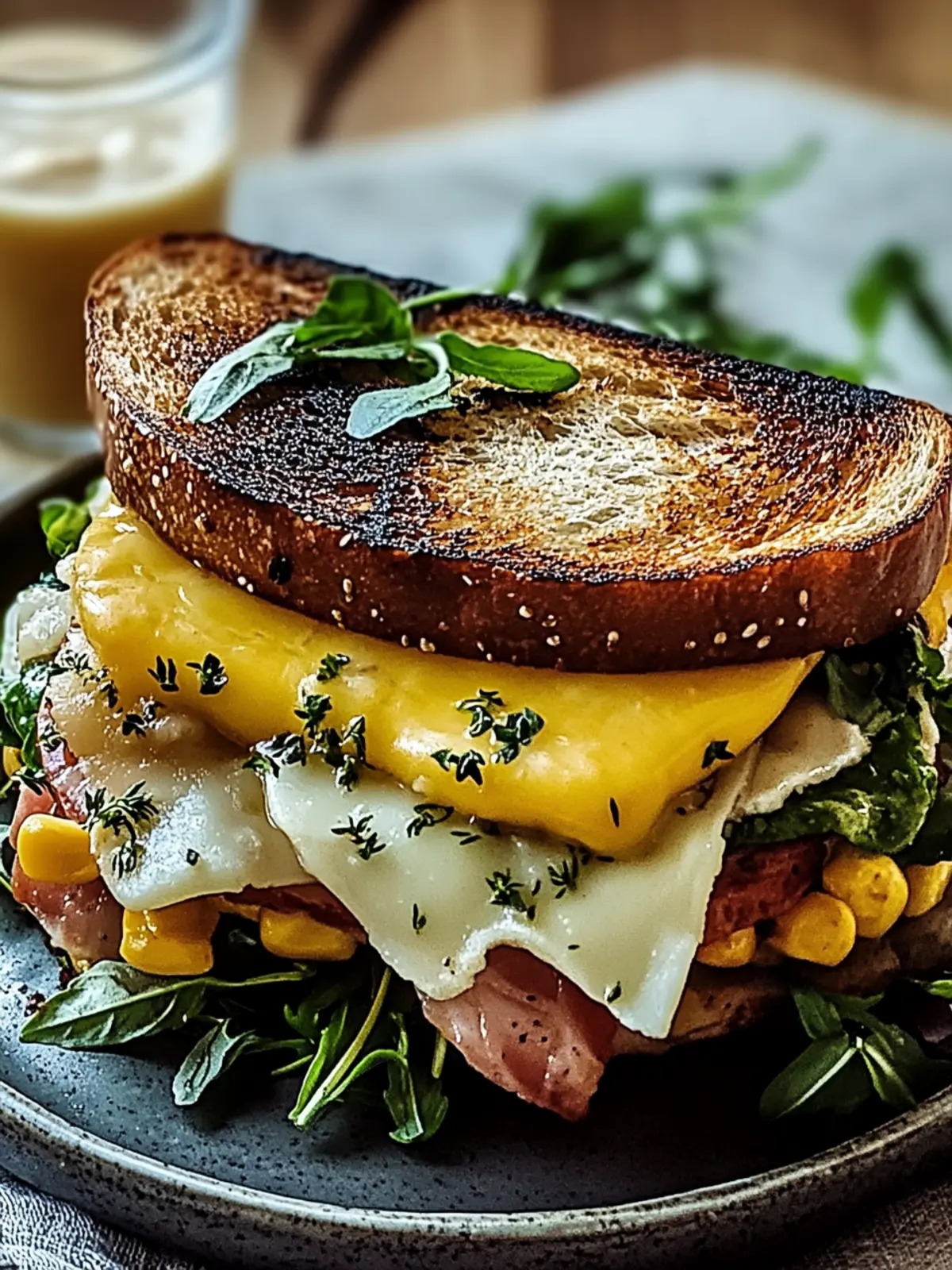 Bauernfrühstücks-Sandwich