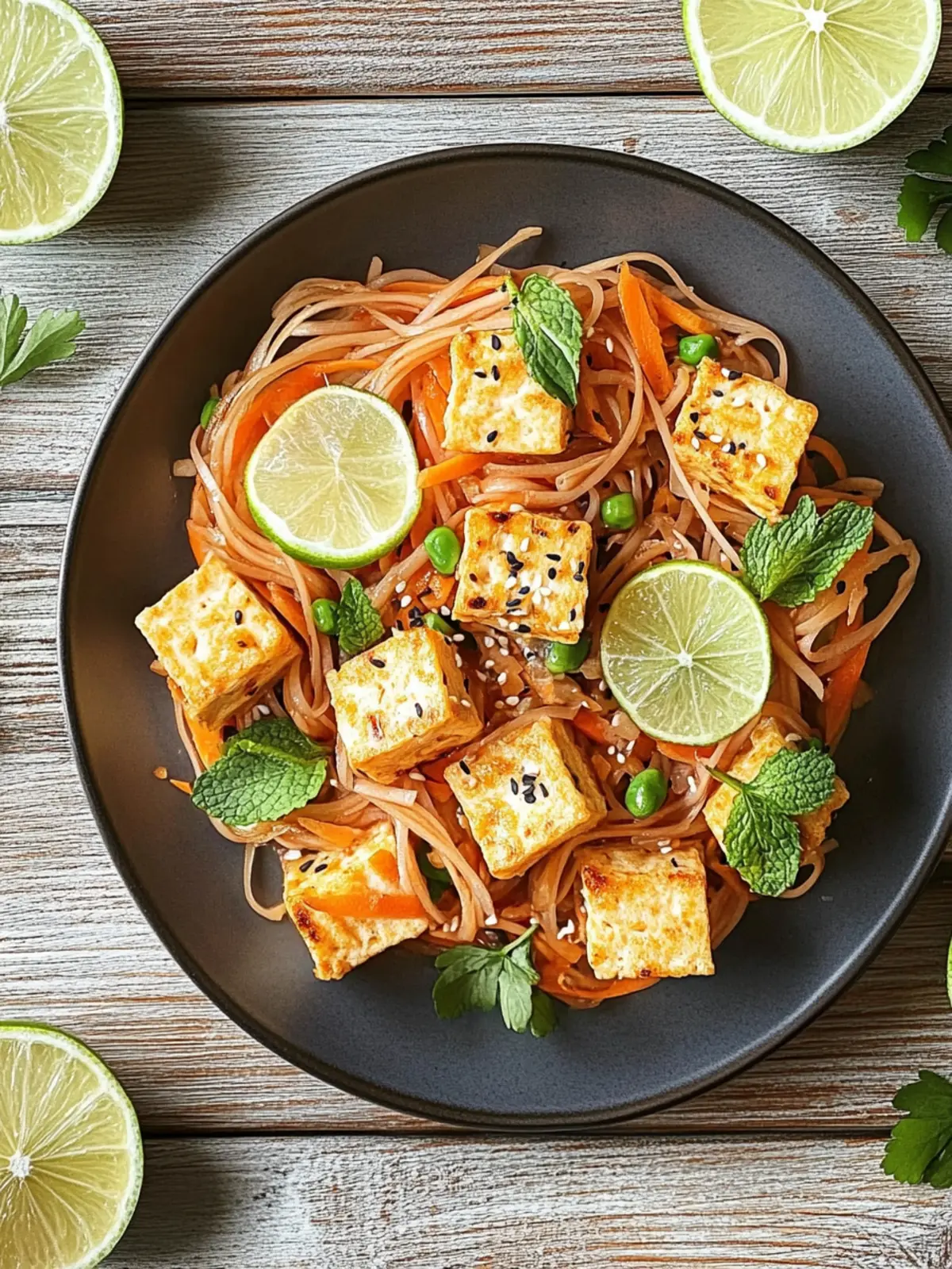 Tofu Pad Thai mit Erdnusssauce