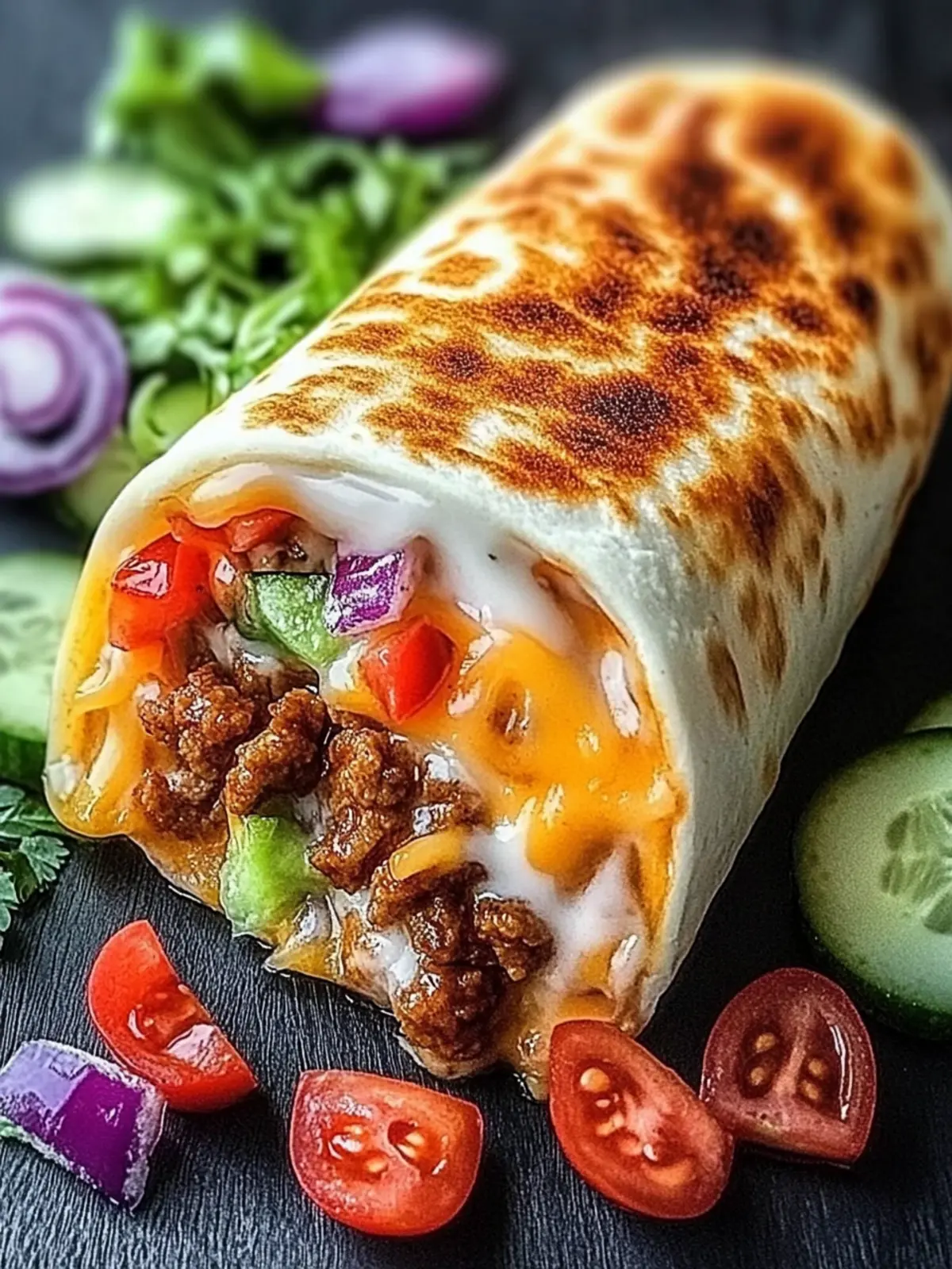 gegrillter Käse Burrito
