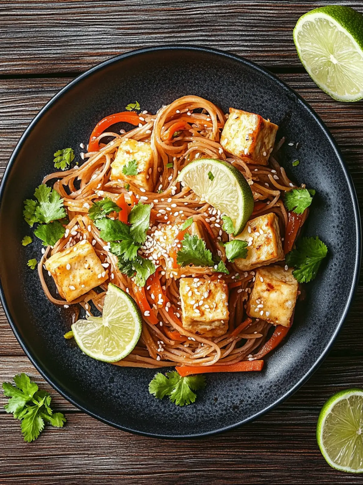 Tofu Pad Thai mit Erdnusssauce