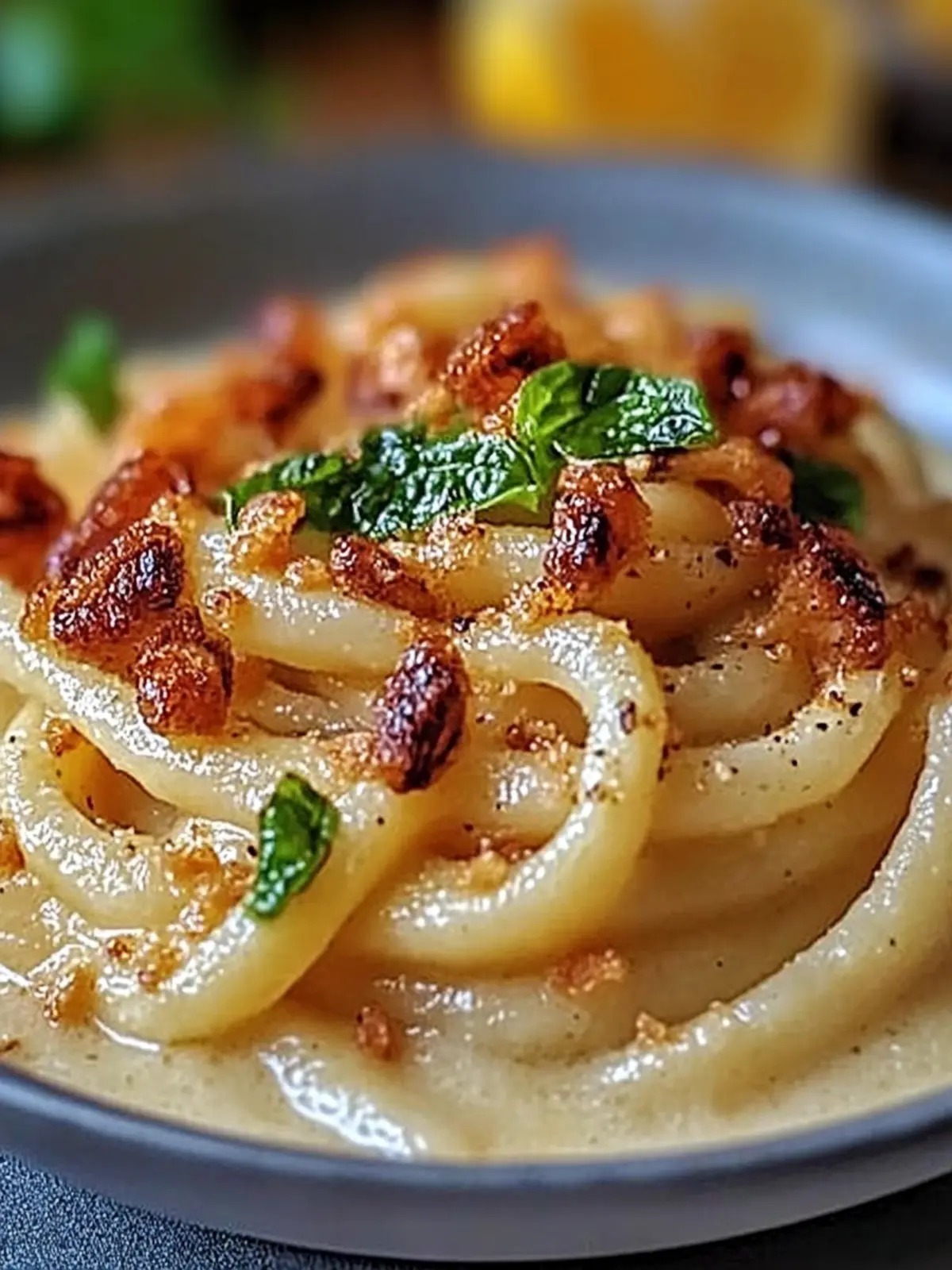 Geräucherte Tofu-Carbonara