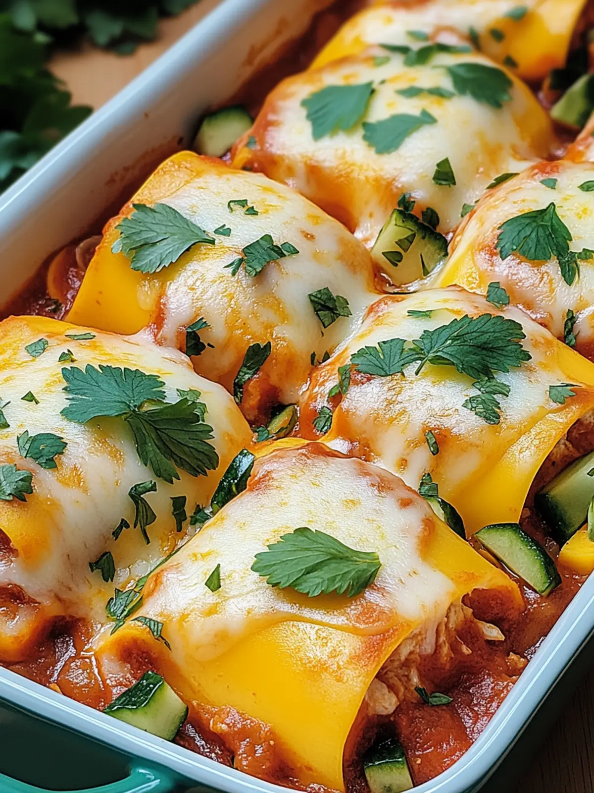 Zucchini-Enchilada-Röllchen