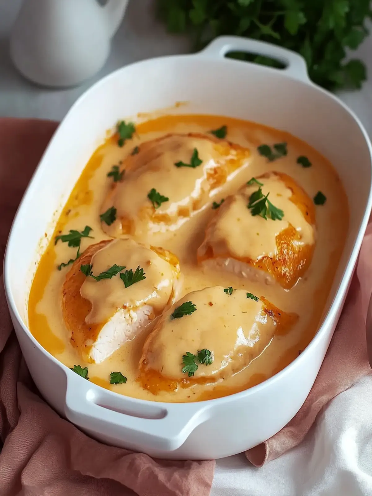 Hähnchenbrust in Frischkäse-Sauce