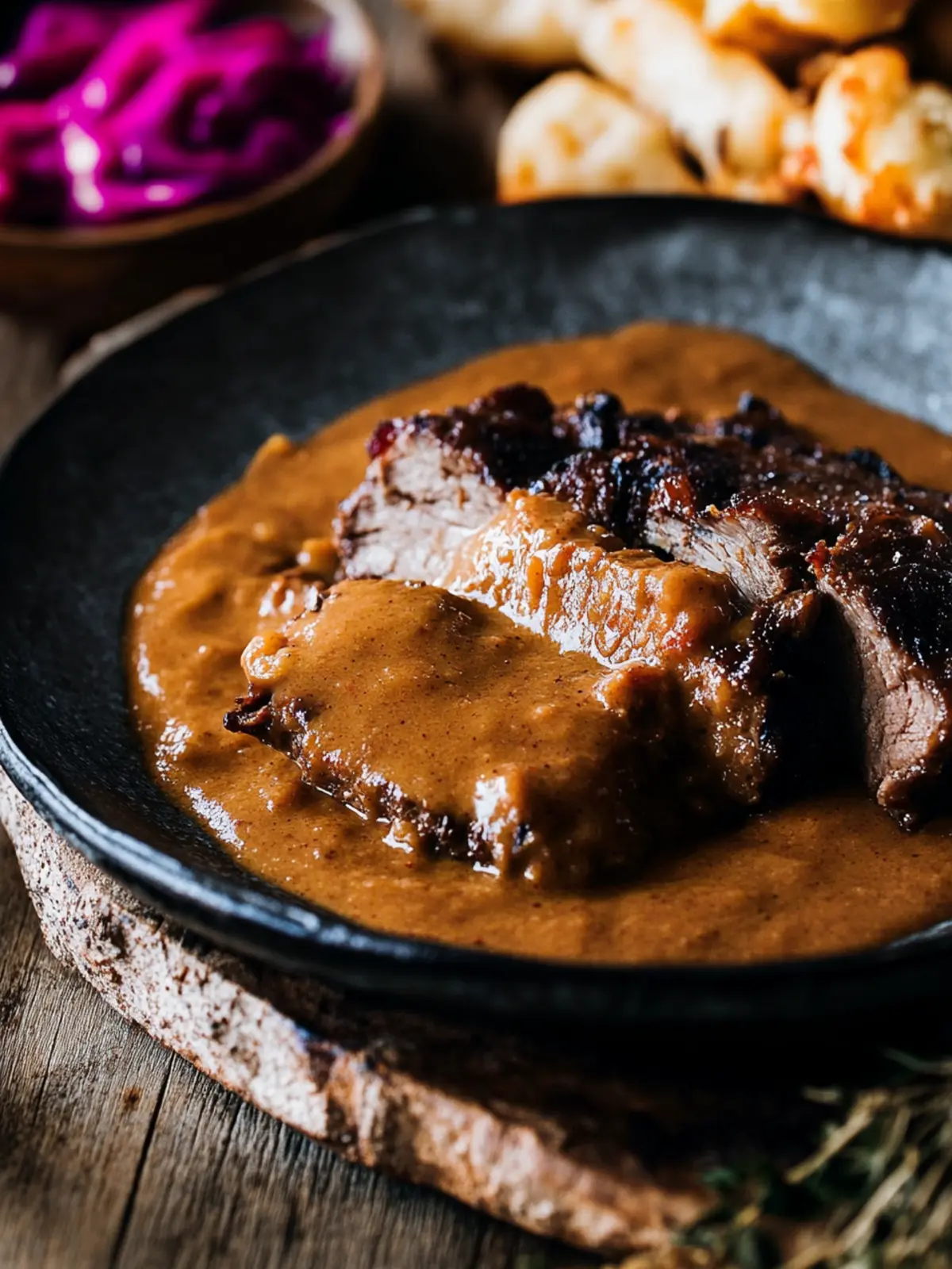 Authentischen Sauerbraten