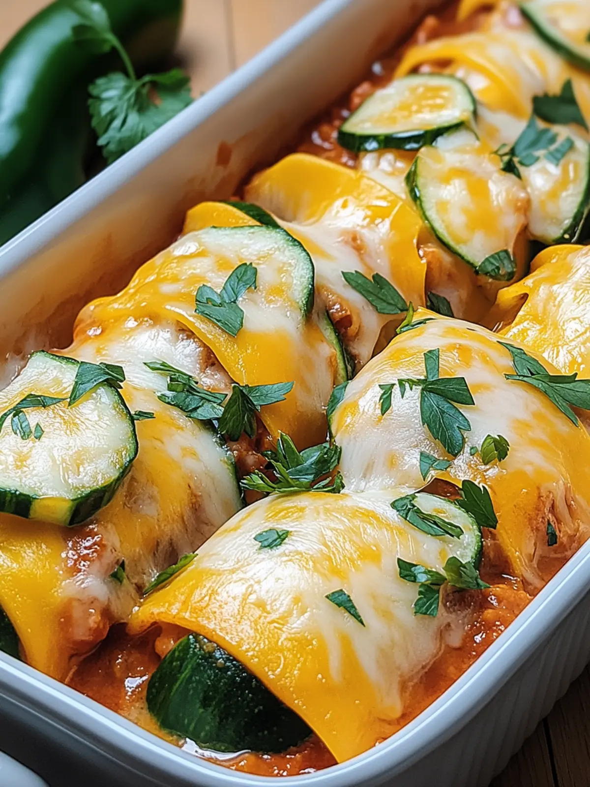 Zucchini-Enchilada-Röllchen