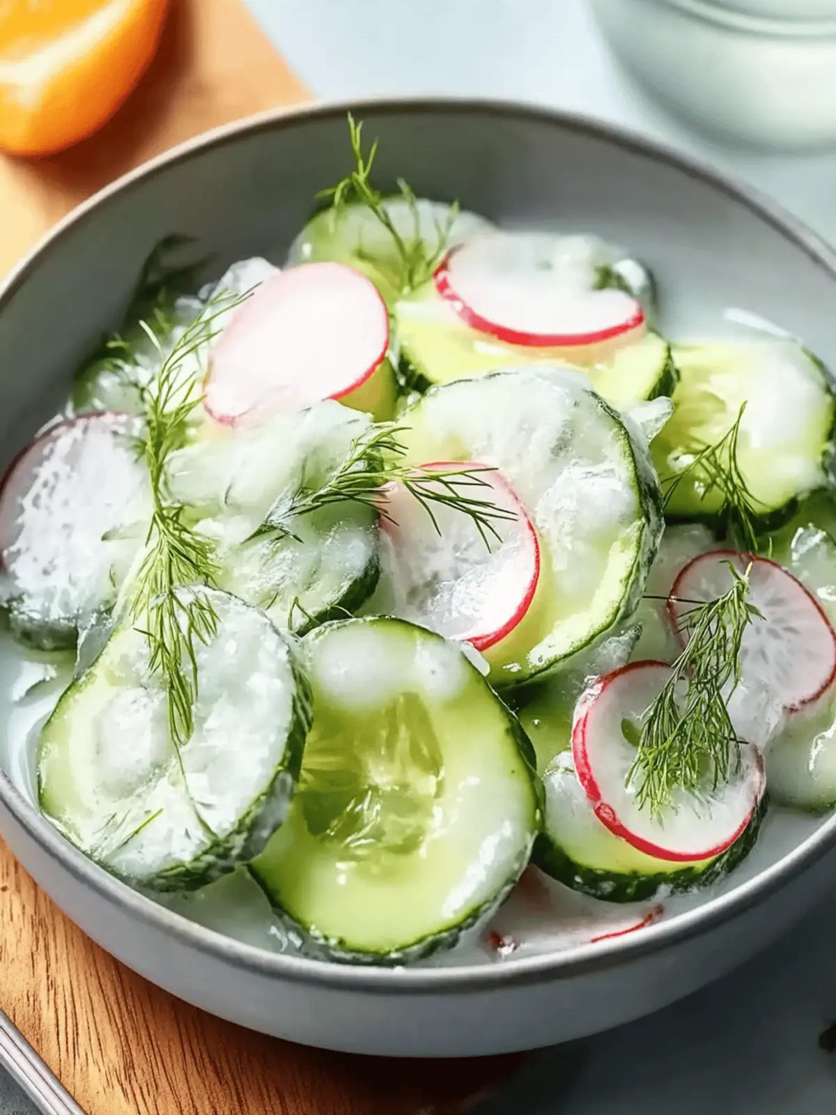 Gurken- und Dill-Salat