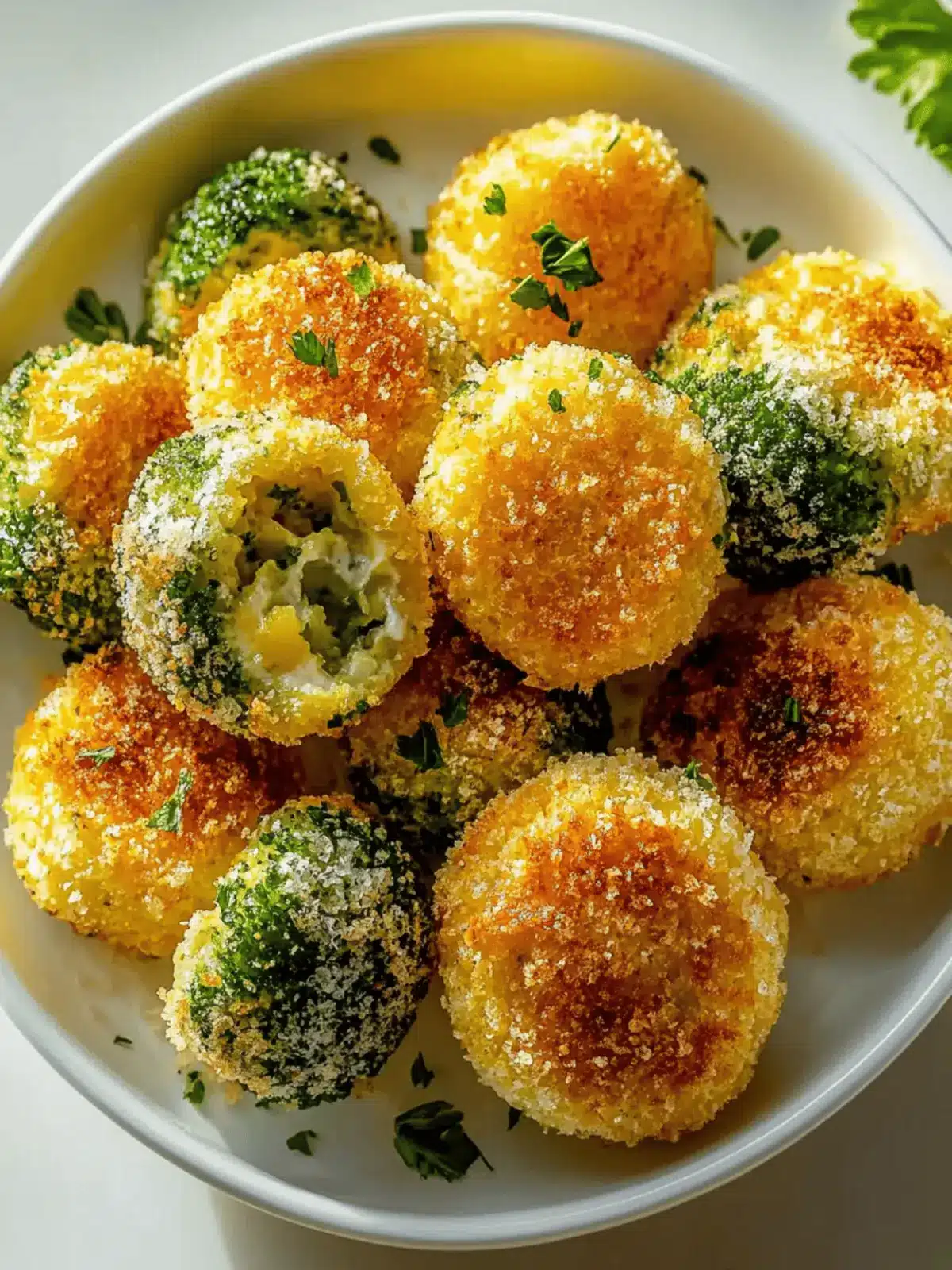 Knusprige Brokkoli- und Käsenuggets