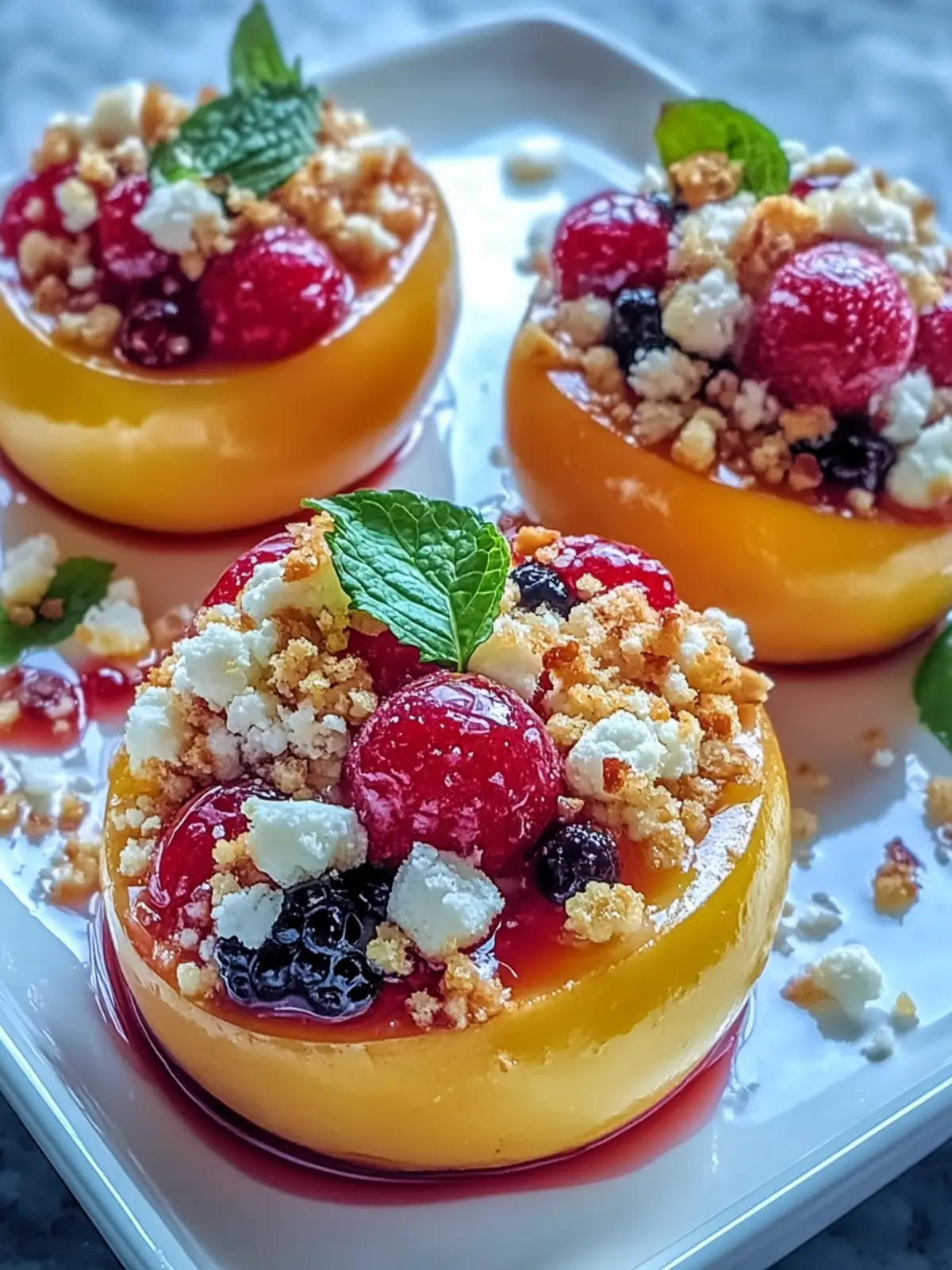 Gebackene Äpfel mit Feta, Honig und Cranberries