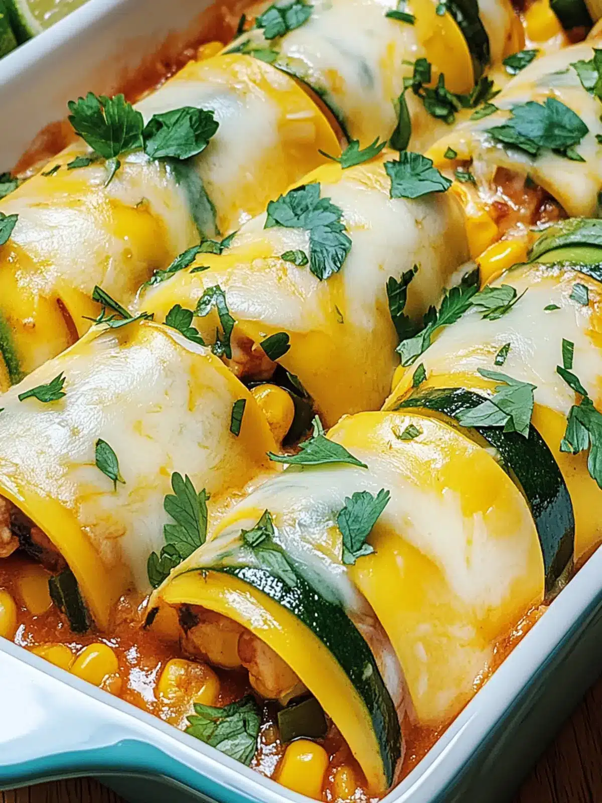 Zucchini-Enchilada-Röllchen