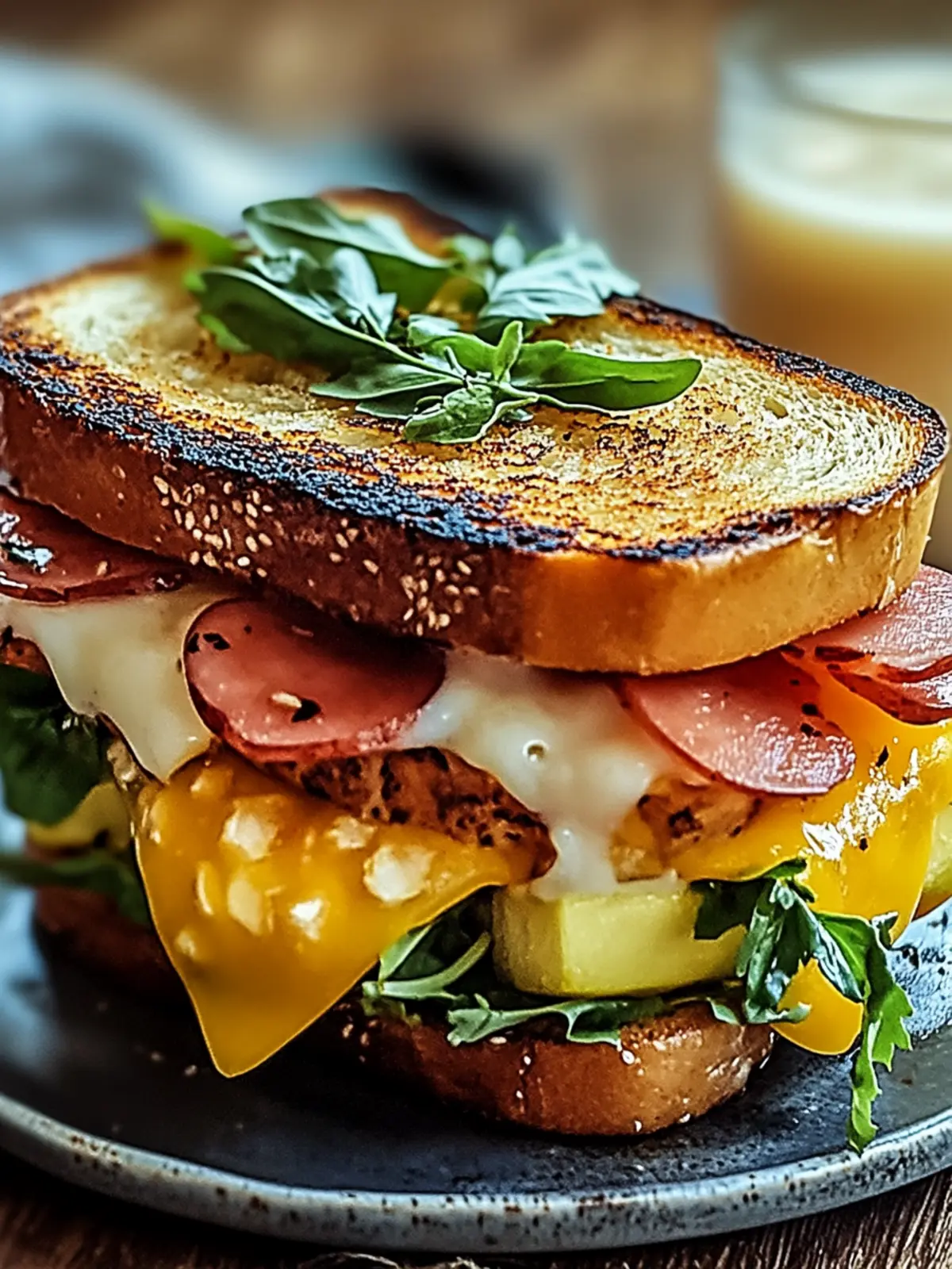 Bauernfrühstücks-Sandwich