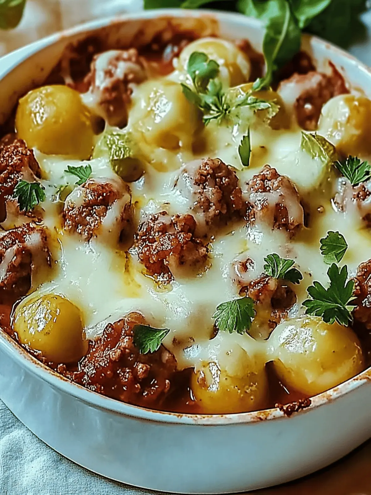 Rosenkohlauflauf mit Hackfleisch