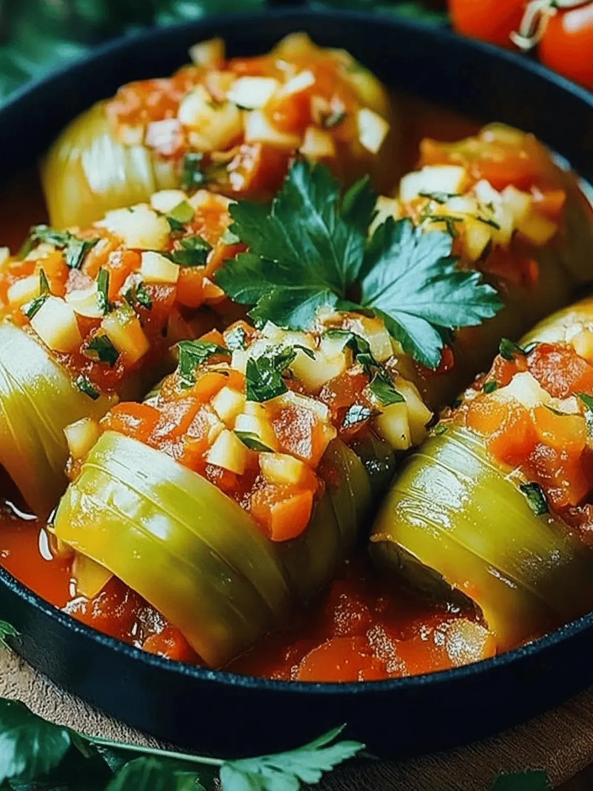 Vegetarische Kohlrouladen