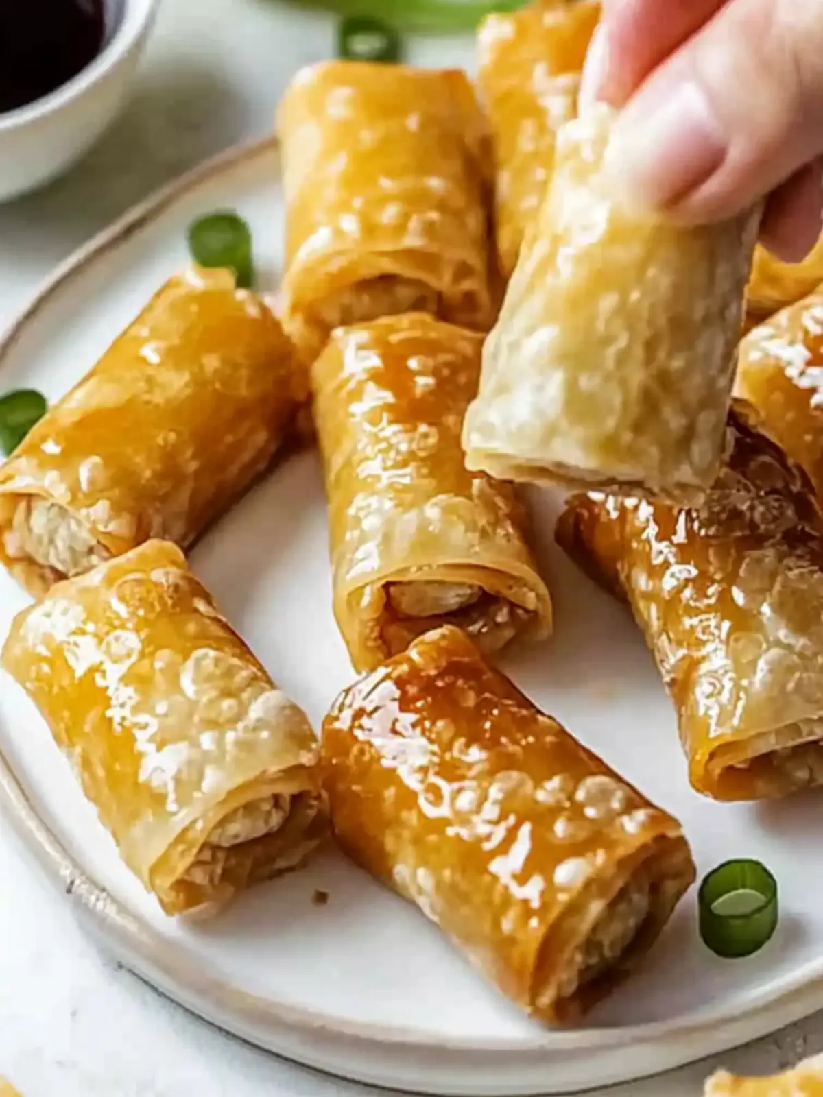 Frische Reispapierrollen