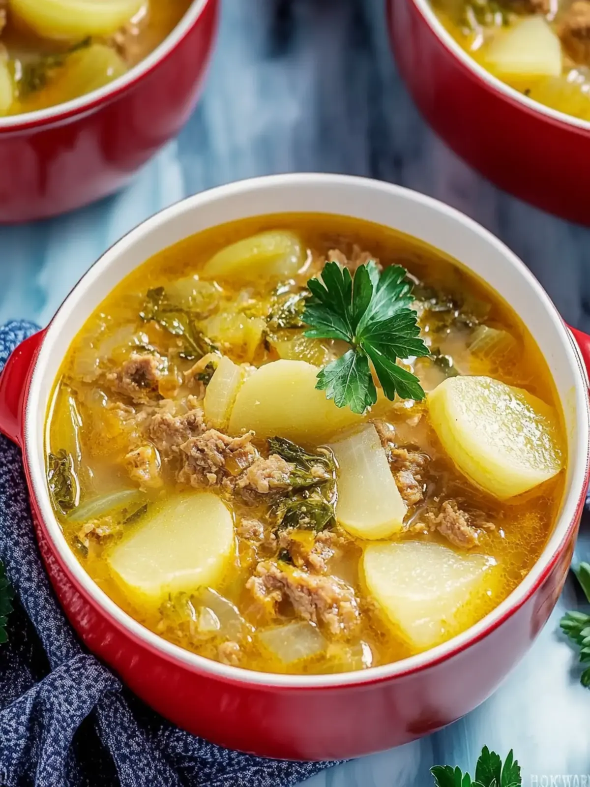 Wirsing Eintopf mit Hackfleisch und Kartoffeln