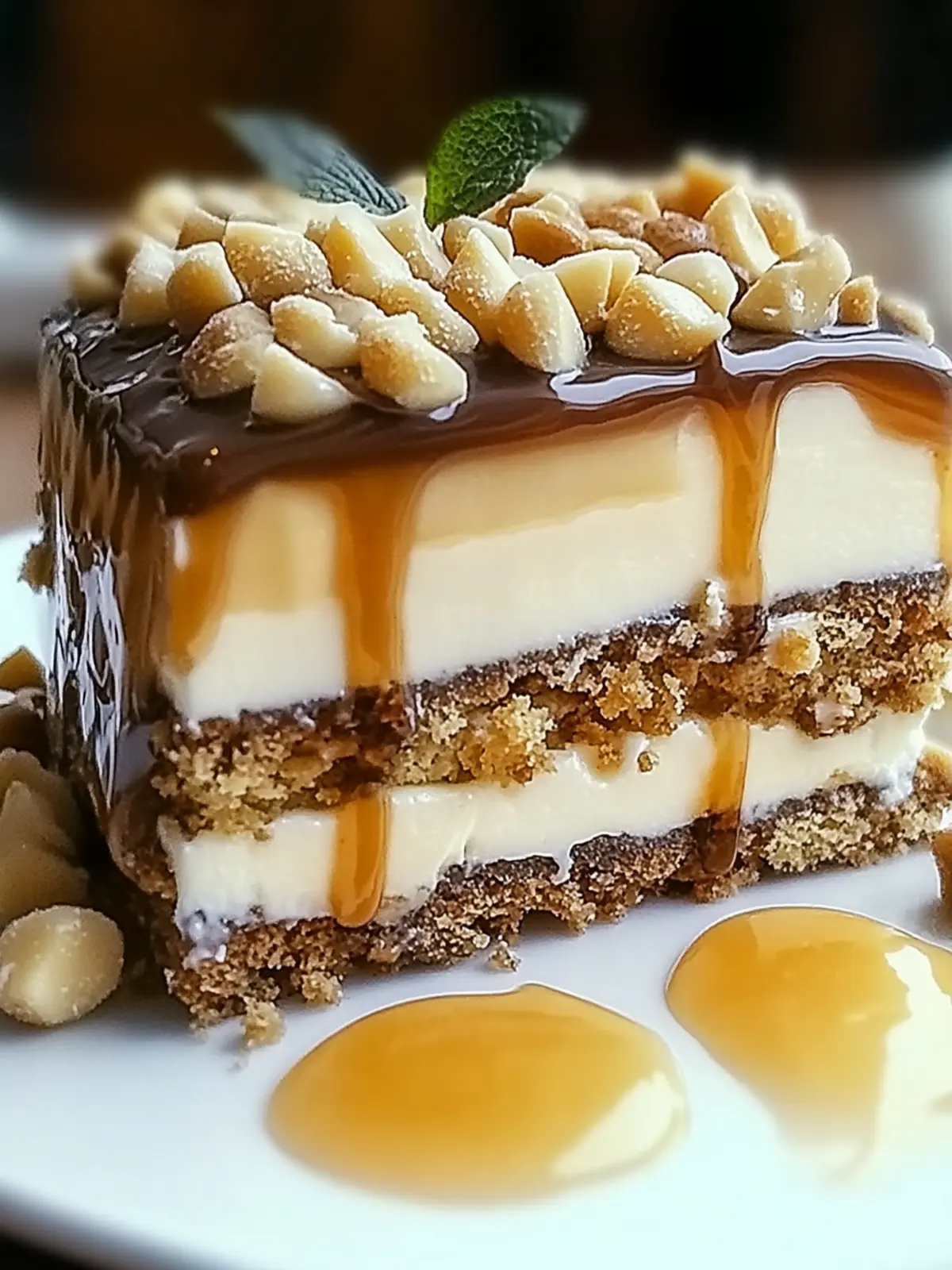 Karamell Toffee Crunch Kuchen