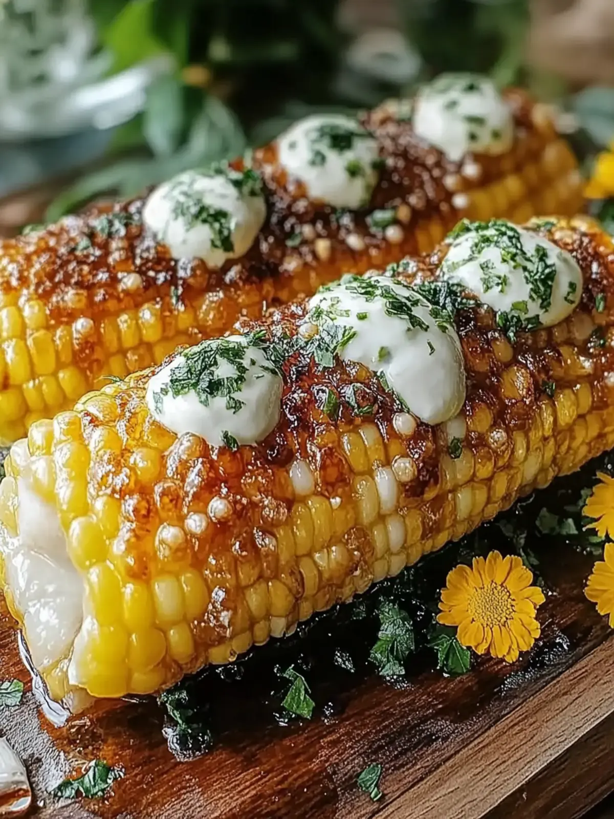 Honig-Butter-gebackene Maisrippen