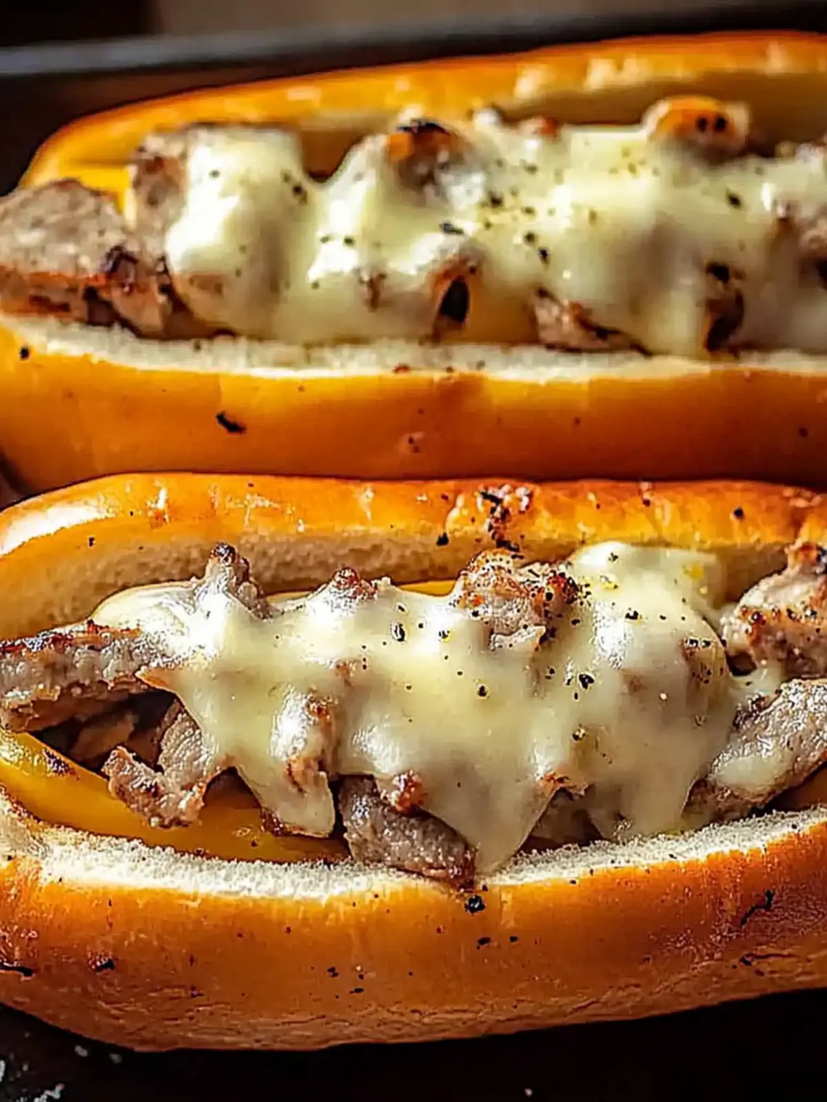 Hühnchen-Cheesesteaks